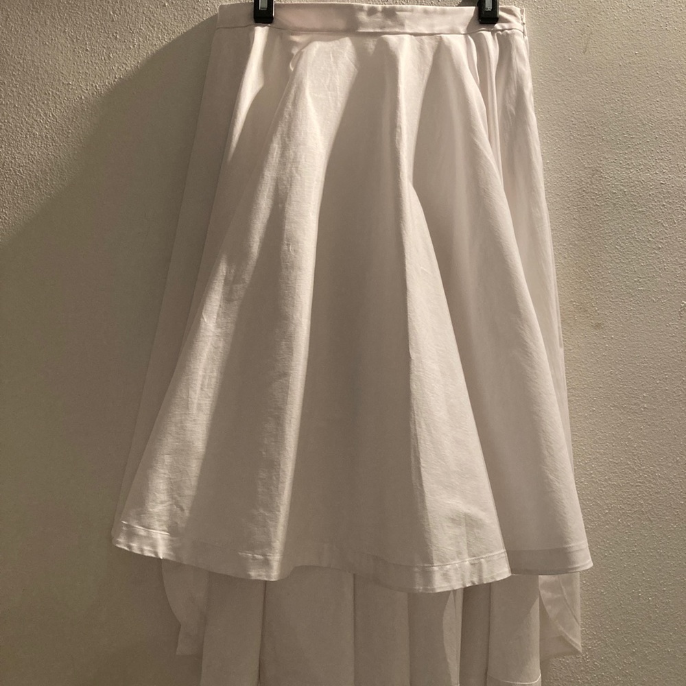 robert rodriguez white cotton skirt size 8.